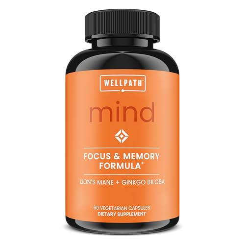Wellpath Mind Brain Supplement For Memory And Focus With Lion's Mane 60 Ct