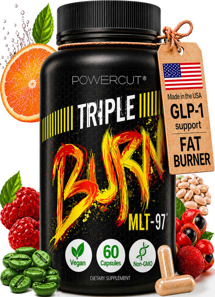 Powercut Triple Burn Weight Loss Pills For Women & Men Fat 60 Capsules