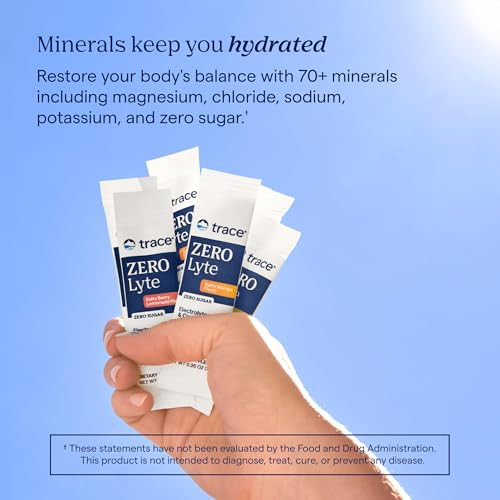 Trace Minerals Zerolyte Salty Orange Sugar Electrolyte Powder Packets 30 Pack 30 Pack