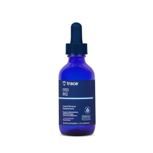 Trace Minerals Liquid Ionic B12 Supplement 2 Ounce 1000 Mcg