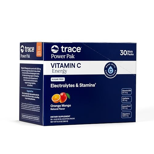 Trace Minerals Power Pak Vitamin C Energy Drink Mix 30 Stick