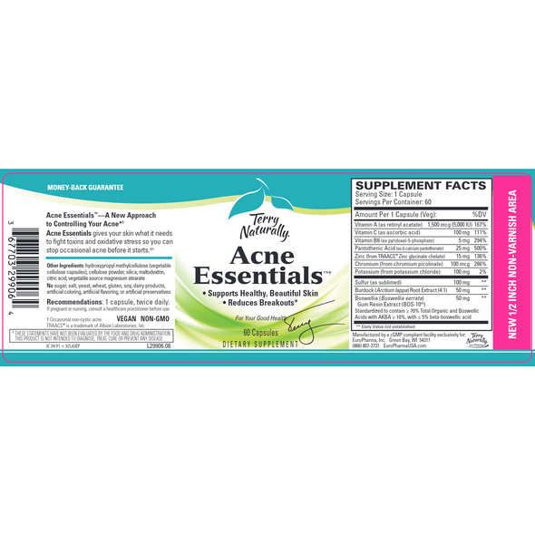 Acne Essentials 60 caps by Terry Naturally