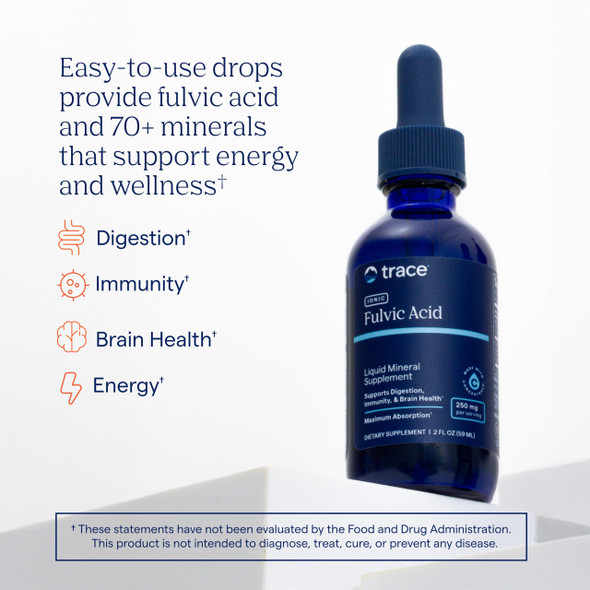 Trace Minerals Ionic Fulvic Acid 59 Servings 2 Fl Oz
