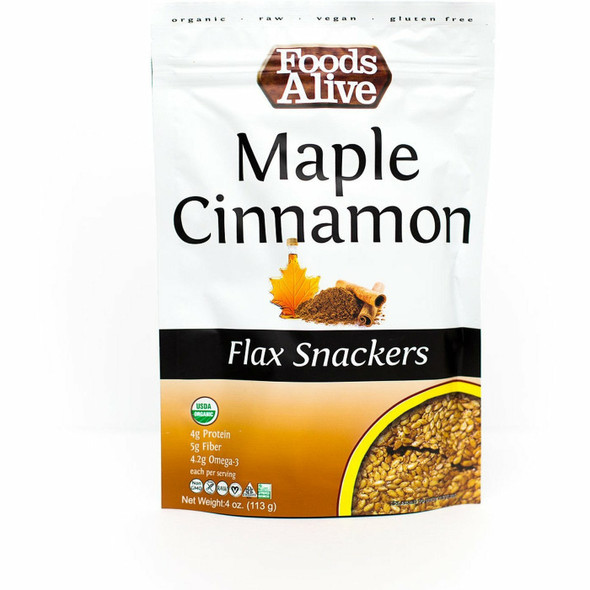 Organic Maple Cinnamon Snack Crackers 4 oz By Foods Alive