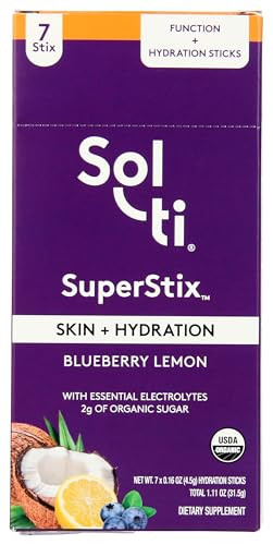 Sol-Ti Organic Blueberry Lemon Hydration Plus Skin 7 Count 0.16 Oz