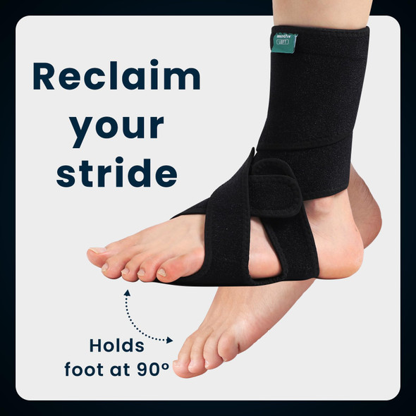 Welnove Drop Foot Brace With Arch SupportAfo Ankle Brace For WalkingRelieve The Instability Of Lower Limbs By Foot Drop Ms Spinal Cord Injury (Include Left And Right Fsa Hsa Eligible) 2 Pack