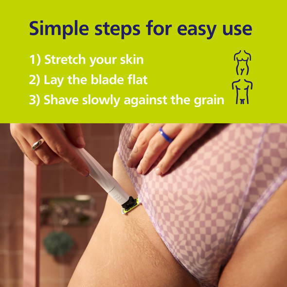 Norelco Philips Norelco Oneblade Intimate Designed For Pubic Grooming Trim & Shave With Extra Skin Protection Model Qp1924/70
