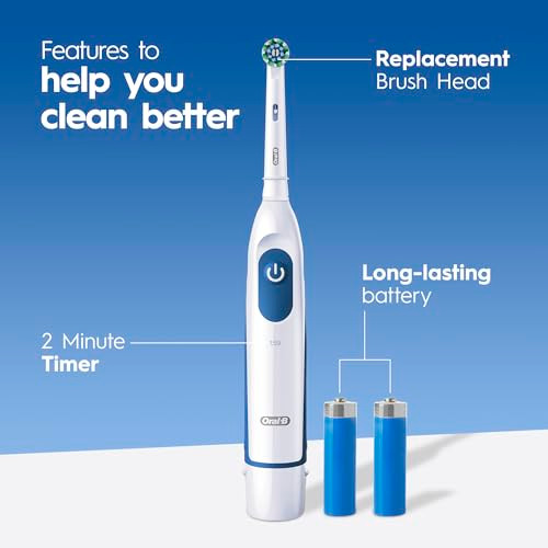 Oral-B Pro 100 3D White Battery Toothbrush White
