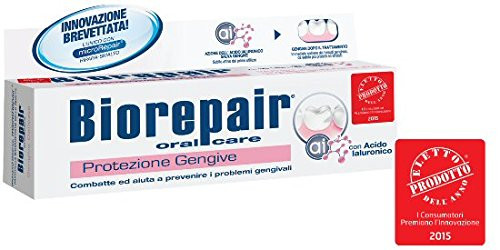 Biorepair Protezione Gengive" (Gum Protection) Toothpaste With Microrepair 2.5 Fluid Ounce ( ) Tube ( ) [ Italian Import ] 75Ml Pack Of 2