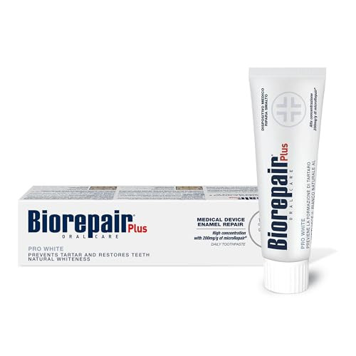 Biorepair Pro White Daily Toothpaste - 2.54 Fluid Ounces ( ) Tubes ( ) [ Italian Import ] 75Ml Pack Of 2