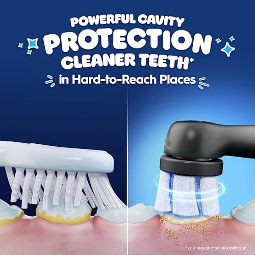 Oral-B Io Kids Limited Rechargeable Electric Powered Toothbrush Spiderman With 1 Gentle Care Brush Head - Automatic Pressure Sensor To Protect Gums - 3 Cleaning Settings - 2 Min Music Timer