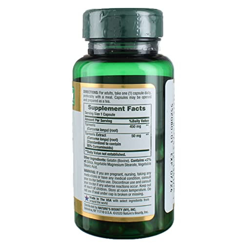 Nature's Bounty Turmeric Capsules 450 Mg 60 Ct Pack Of 3