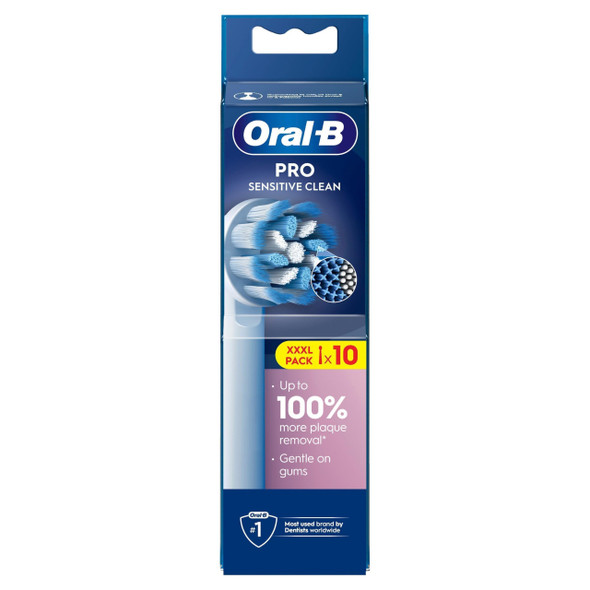 Oral-B Pro Sensitive Clean Electric Toothbrush Refills Heads White Original Pack Of 10