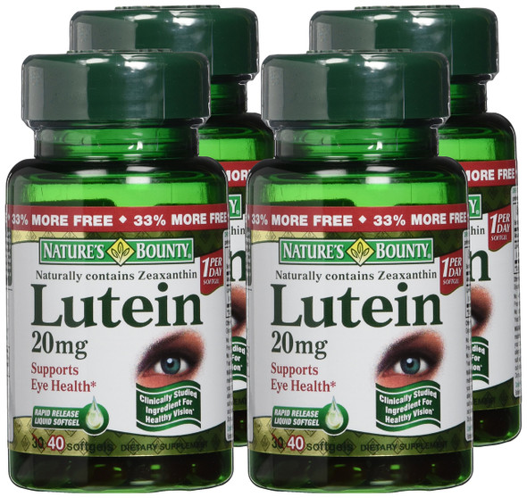 Nature's Bounty Lutein ( ) 20 Mg 40 Softgels Pack Of 2