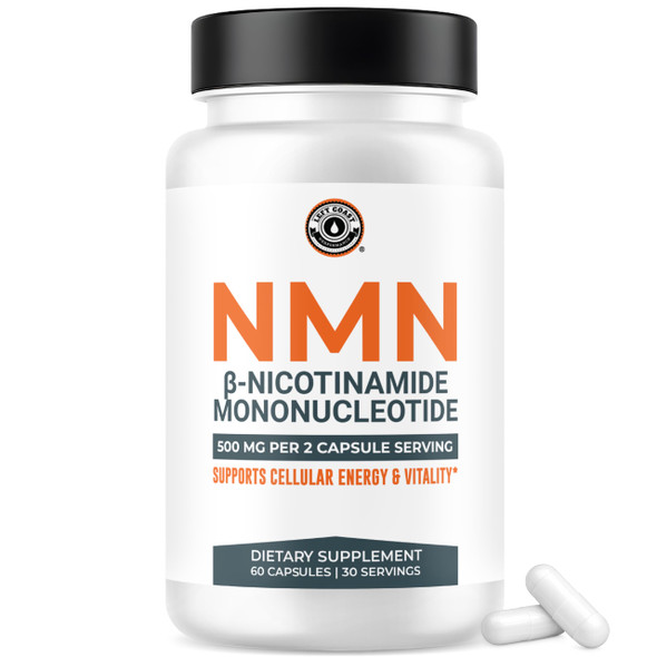 Left Coast Performance NMN Supplement 500mg for NAD+ Support – Nicotinamide Mononucleotide for Healthy Aging Cellular Energy & Vitality – Third-Party Lab Tested Non-GMO – 60 Capsules