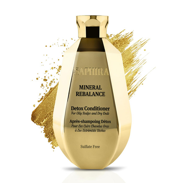 Saphira Mineral Rebalance Conditioner with Dead Sea Minerals – Lightweight Balancing Conditioner for Oily Scalp & Normal Hair – Softness & Freshness – Professional Hair Care 8.5z