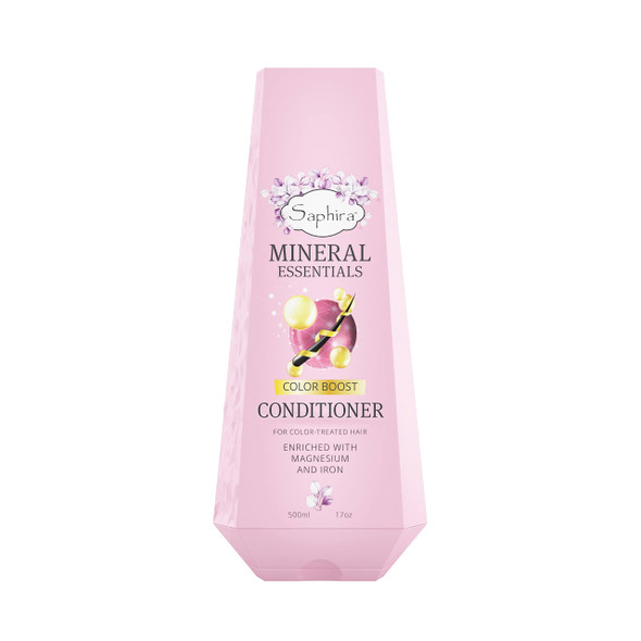 Saphira MINERAL ESSENTIALS Color Boost Conditioner for Color-Treated Hair Conditions Softens and Protects Dyed Hair 17 Ounce