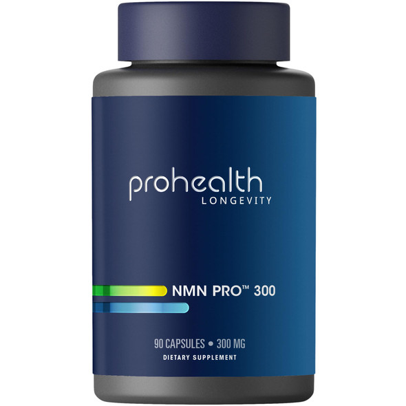 ProHealth NMN Pro 300 (90 Capsules) Clinically Studied Uthever® NMN. NAD+ Precursor for Cellular Energy Mitochondrial Support & Healthy Aging. USA Manufactured Triple Lab-Tested