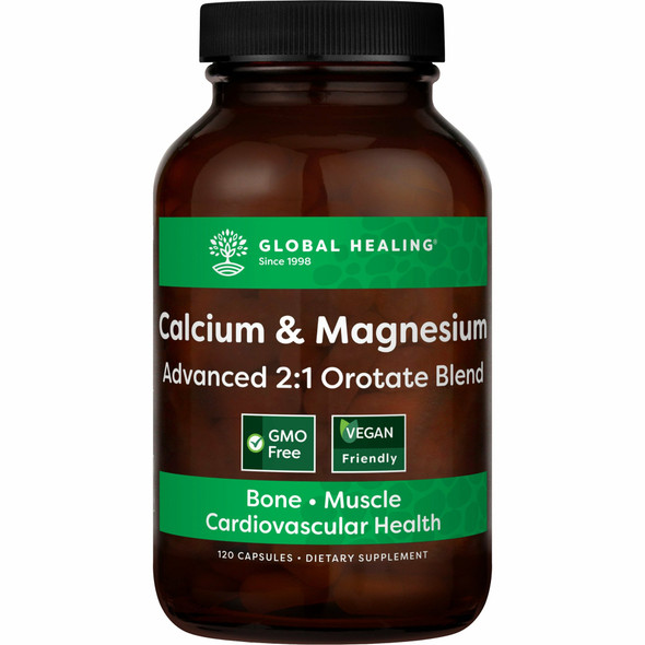 Calcium & Magnesium 120 caps by Global Healing