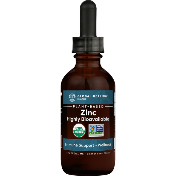 Plant-Based Zinc 2 fl oz by Global Healing