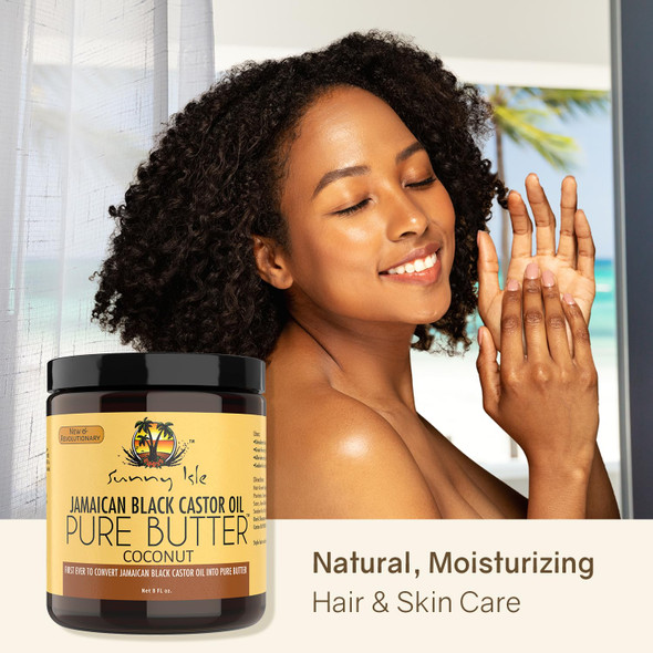Sunny Isle Coconut Jamaican Black Castor Oil Pure Butter 8oz