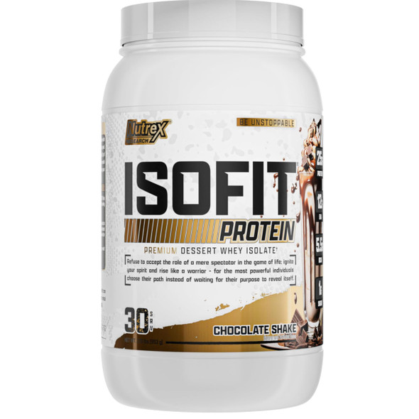 Nutrex Research IsoFit Whey Protein Powder Instantized 100% Whey Protein Isolate
