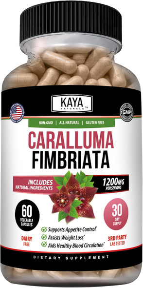 Kaya Naturals Caralluma Fimbriata 1200mg Supplement