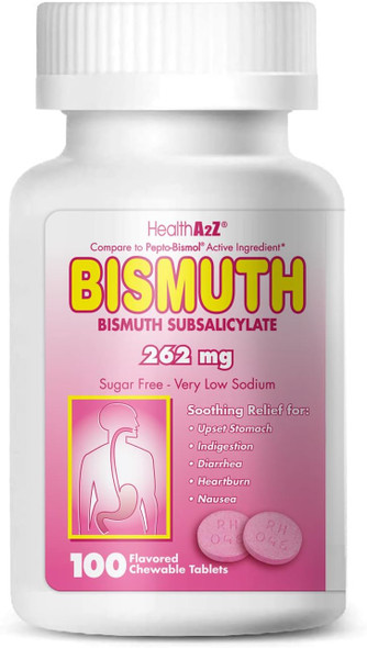 HealthA2Z Bismuth Subsalicylate Multi Symptom Relief