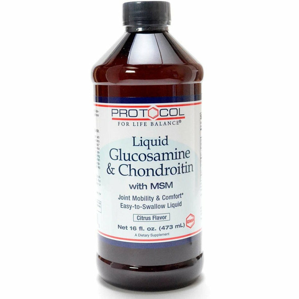 Liquid Glucosamine & Chondroin MSM 16 oz by Protocol For Life Balance