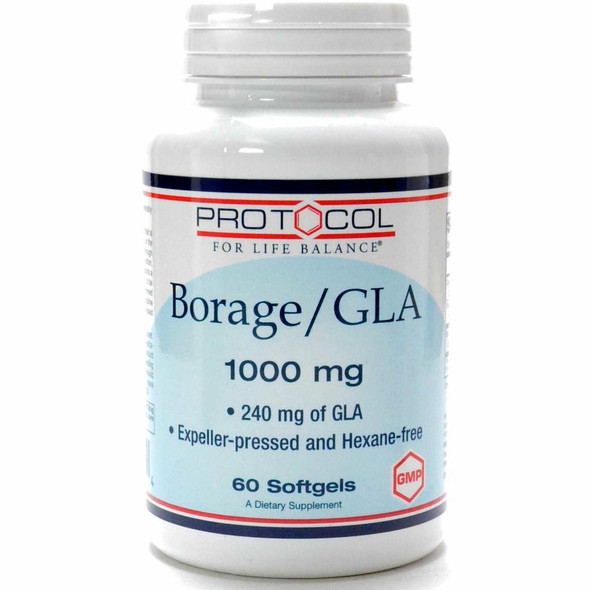 Borage/GLA 1000 mg 60 softgels by Protocol For Life Balance