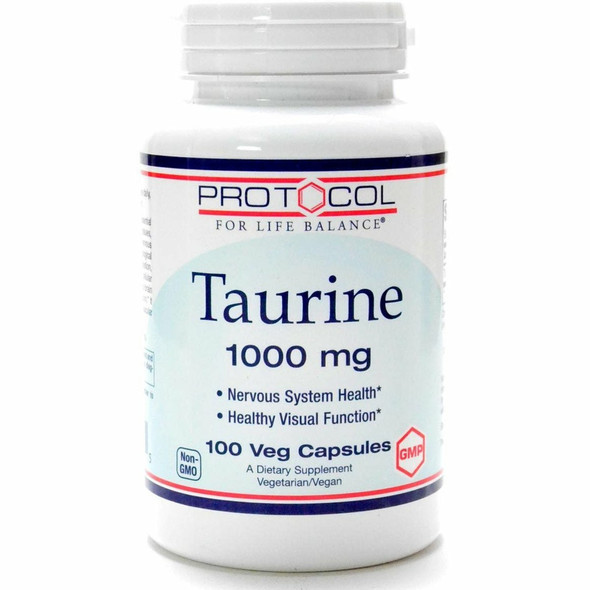 Taurine Extra Strength 1000 mg 100 caps by Protocol For Life Balance