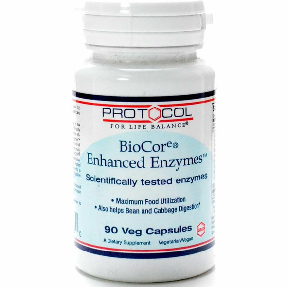 BioCore Enhanced Enzymes 90 vcaps by Protocol For Life Balance