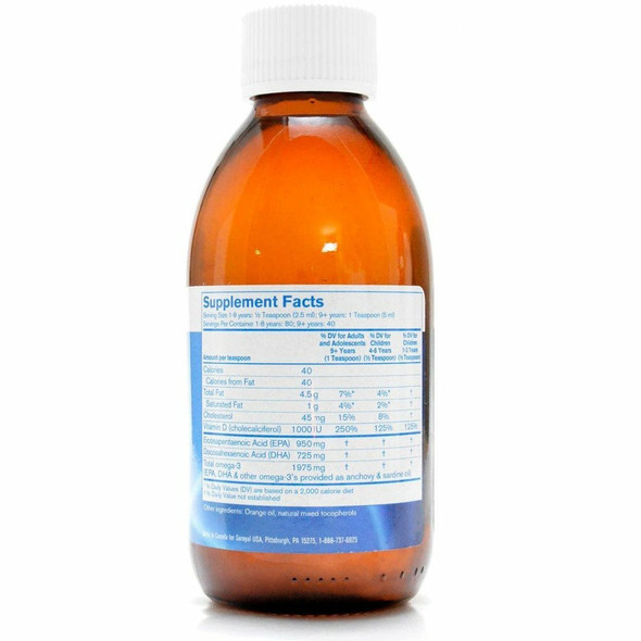 Finest Pure Fish Oil Plus D Orange 6.8oz by Pharmax DISCONTINUED