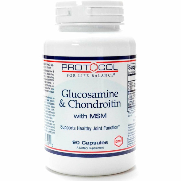 Glucosamine &Chondroitin w/MSM 90 caps by Protocol For Life Balance