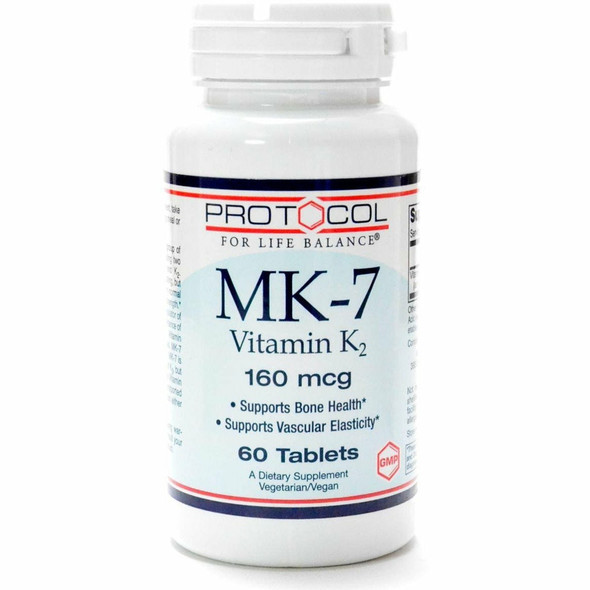 Mk-7 Vitamin K2 60 Tabs By Protocol For Life Balance