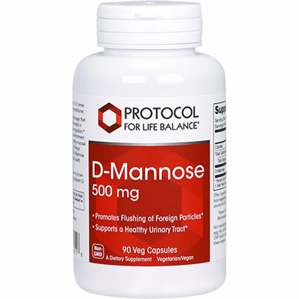 D-Mannose 500 mg 90 caps by Protocol For Life Balance