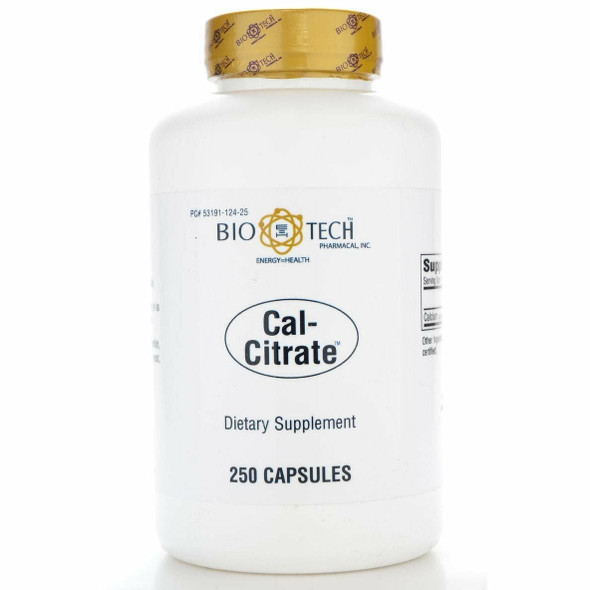 Cal-Citrate 250 caps by Bio-Tech