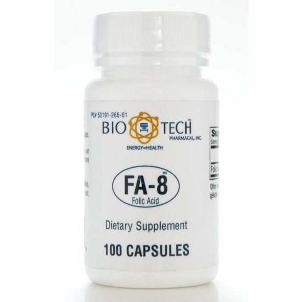 Fa-8 Folic Acid 800 Mcg 100 Caps By Bio-Tech