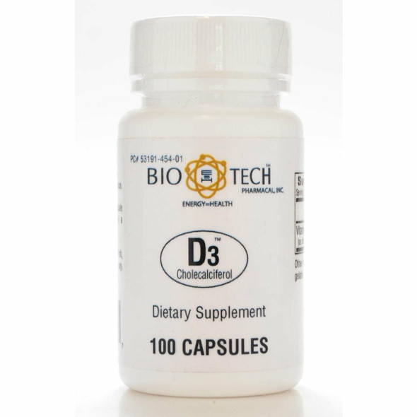D3 Cholecalciferol 1000 IU 100 caps by Bio-Tech