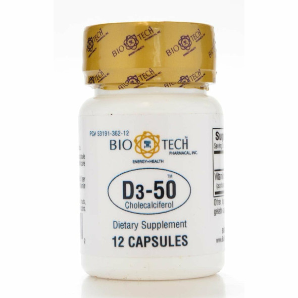 D3-50 50,000 IU 12 caps by Bio-Tech
