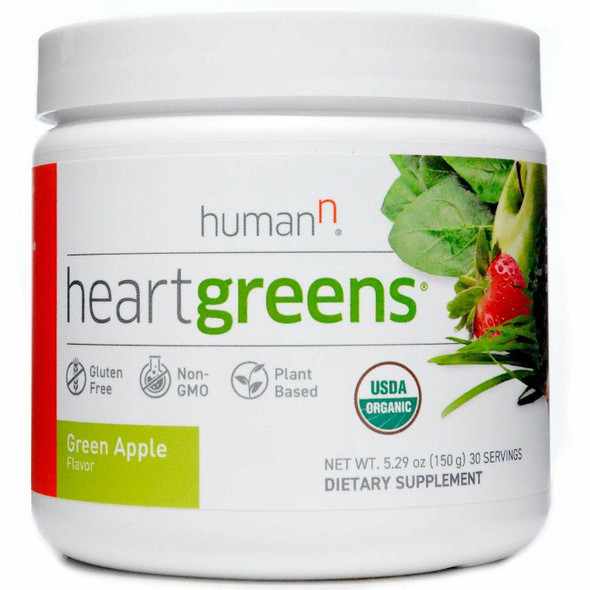 HeartGreens Green Apple 5.29 oz 30 Servings by HumanN