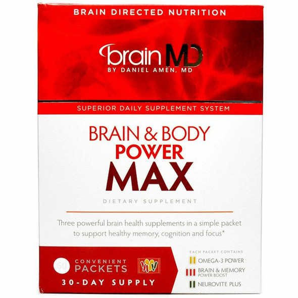 Brain & Body: Power Max 60 packets by BrainMD