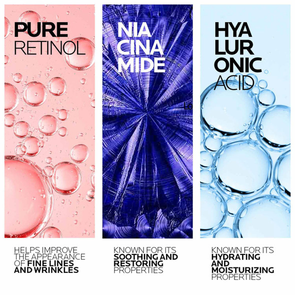 La Roche-Posay Pure Retinol Face Serum With Niacinamide Vitamin B3 and Hyaluronic Acid