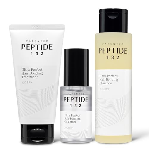 Cosrx Peptide 132 Hair Care Trio Hair Bonding Shampoo Treatment and Oil