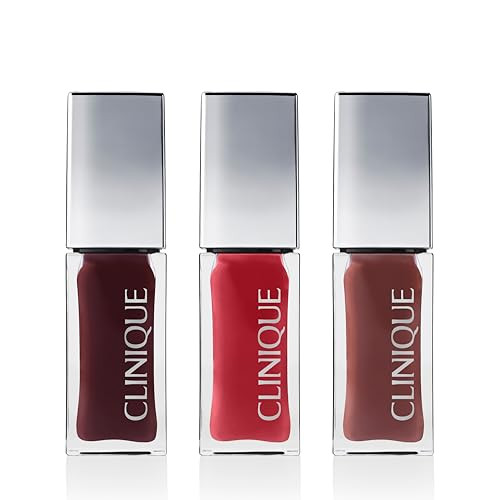 Clinique Pop Lip + Cheek Oil 3 Iconic Shades In Black Honey S In Black Honey Pink And N