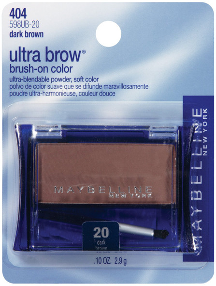 Maybelline York UltraBrow Brow PowderShade 20 / 404 Dark Brown 0.1 Ounce