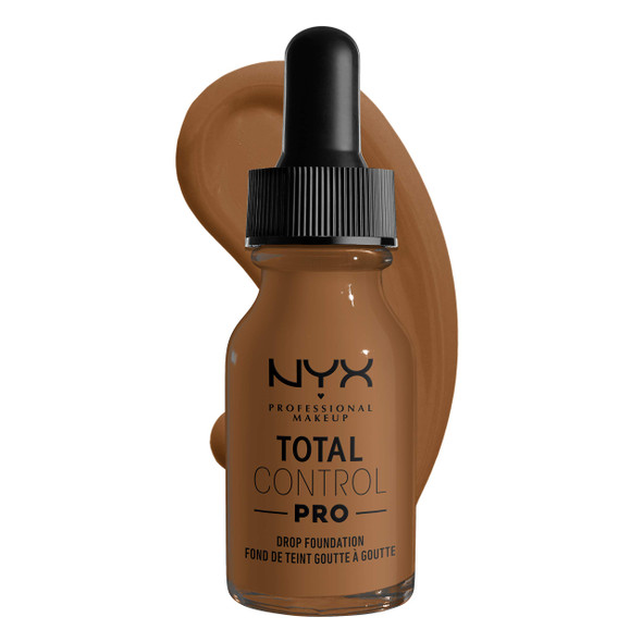 Nyx Professional Makeup Total Control Pro Drop Foundation SkinTrue Buildable Coverage Sienna