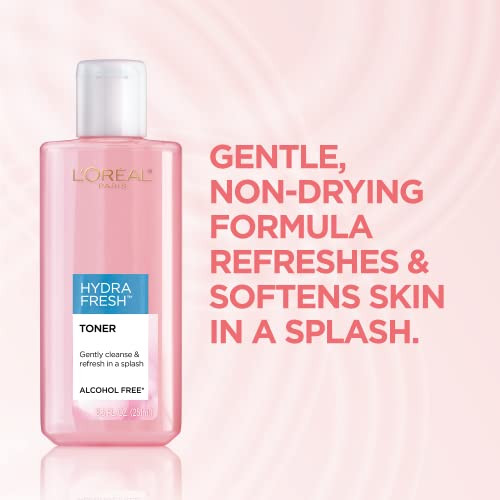 LOreal Paris Skincare Hydrafresh Toner Face Toner With ProVitamin B5 For A Smoother 2 Count