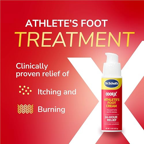 Dr. SchollS OdorX AthleteS Foot Antifungal Cream Treatment 24 Hour Itching and Burning 1 Oz