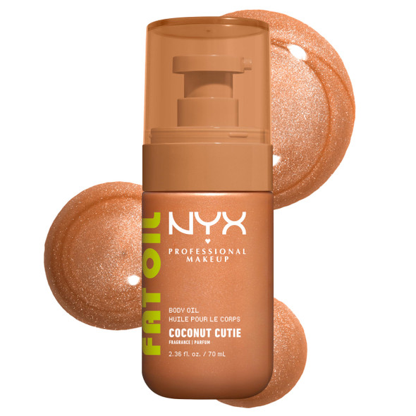 Nyx Professional Makeup Fat Oil Body Oil In Suga Baddie Vanilla Scented Body Glow